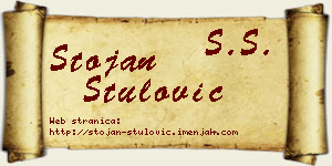 Stojan Štulović vizit kartica